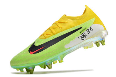 Men's Nike Phantom GX Elite SG Soft Ground Low-Tops Football Boots - Green/Black/Yellow