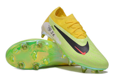 Men's Nike Phantom GX Elite SG Soft Ground Low-Tops Football Boots - Green/Black/Yellow