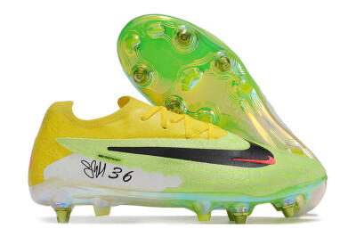 Men's Nike Phantom GX Elite SG Soft Ground Low-Tops Football Boots - Green/Black/Yellow