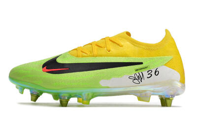 Men's Nike Phantom GX Elite SG Soft Ground Low-Tops Football Boots - Green/Black/Yellow