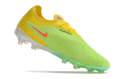 Men's Nike Phantom GX Elite FG Firm Ground Low-Tops Football Boots - Green/Black/Yellow