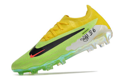 Men's Nike Phantom GX Elite FG Firm Ground Low-Tops Football Boots - Green/Black/Yellow