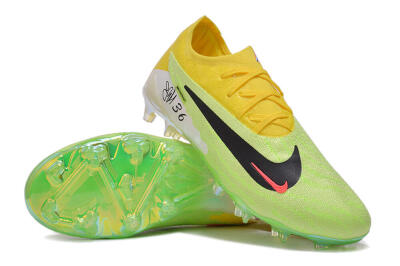 Men's Nike Phantom GX Elite FG Firm Ground Low-Tops Football Boots - Green/Black/Yellow