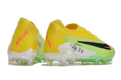 Men's Nike Phantom GX Elite FG Firm Ground Low-Tops Football Boots - Green/Black/Yellow
