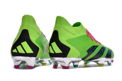 Men's Adidas Predator Accuracy.1 FG Firm Ground High-Tops Football Boots - Green/Blue/Black