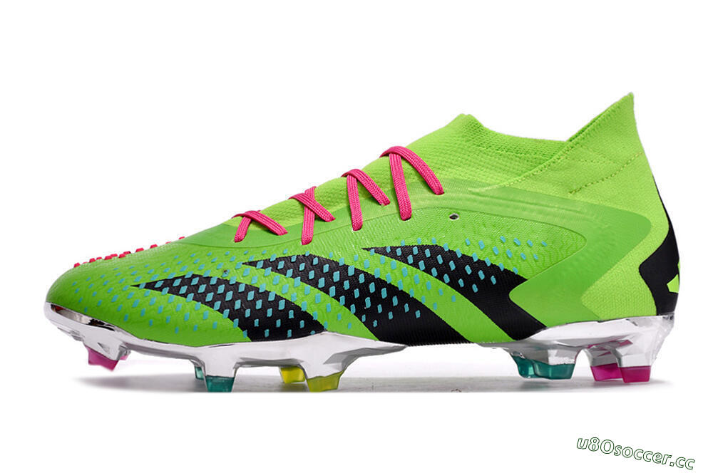 Men's Adidas Predator Accuracy.1 FG Firm Ground High-Tops Football Boots - Green/Blue/Black 0