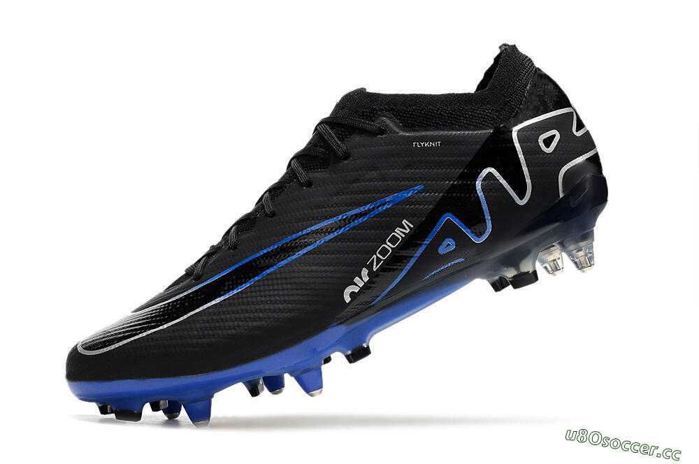 Men's Nike Air Zoom Mercurial Vapor 15 Elite SG Soft Ground Low-Tops Football Boots - Black/Blue/White 5
