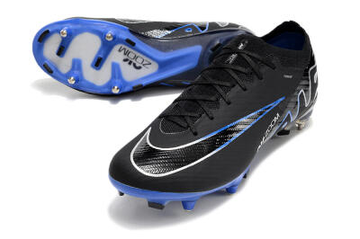 Men's Nike Air Zoom Mercurial Vapor 15 Elite SG Soft Ground Low-Tops Football Boots - Black/Blue/White