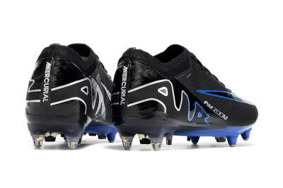 Men's Nike Air Zoom Mercurial Vapor 15 Elite SG Soft Ground Low-Tops Football Boots - Black/Blue/White