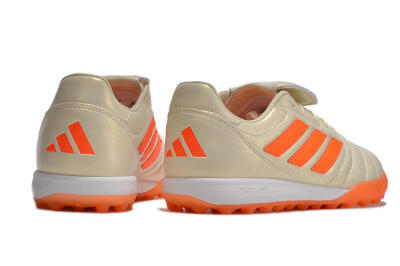 Men's Adidas Copa Gloro TF Artificial Turf Low-Tops Football Shoes - Beige/Orange