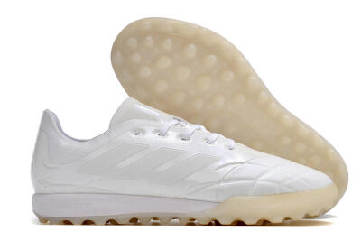 Men's Adidas Copa Pure.3 TF Artificial Turf Low-Tops Football Shoes - White/White