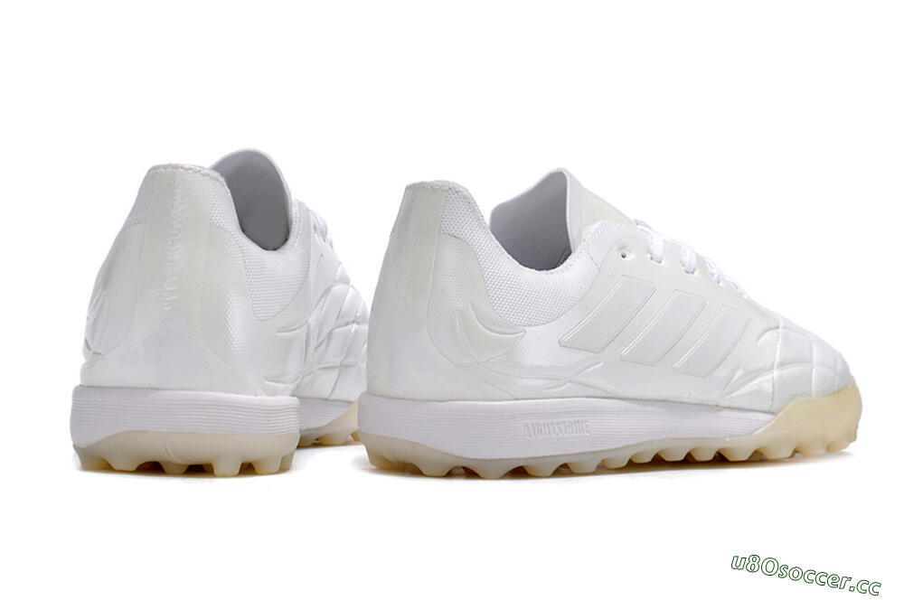 Men's Adidas Copa Pure.3 TF Artificial Turf Low-Tops Football Shoes - White/White 6