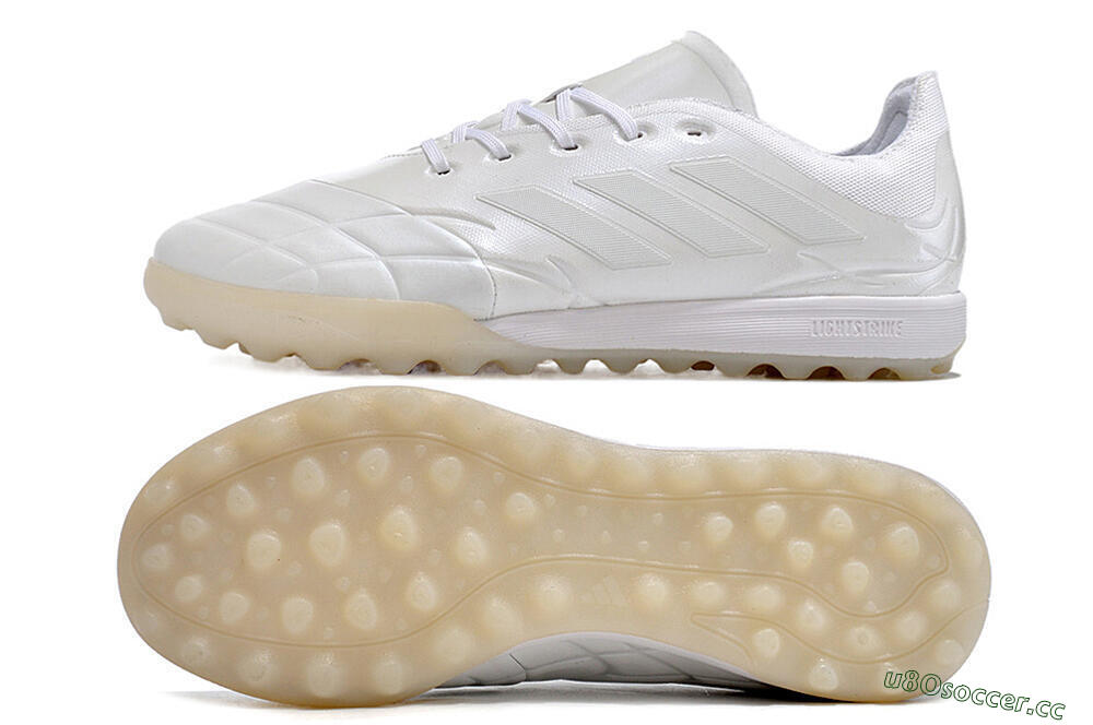 Men's Adidas Copa Pure.3 TF Artificial Turf Low-Tops Football Shoes - White/White 1