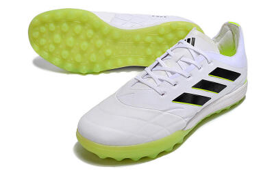 Men's Adidas Copa Pure.3 TF Artificial Turf Low-Tops Football Shoes - White/Black/Green