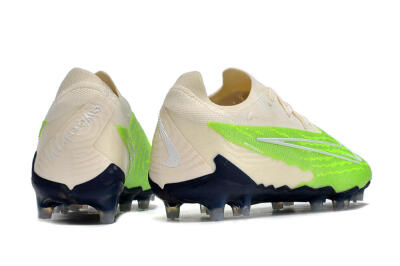 Men's Nike Phantom GX Elite FG Firm Ground Low-Tops Football Boots - Green/White/Beige