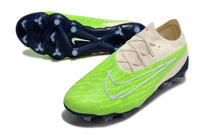 Men's Nike Phantom GX Elite FG Firm Ground Low-Tops Football Boots - Green/White/Beige