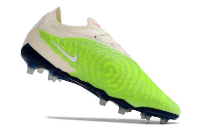 Men's Nike Phantom GX Elite FG Firm Ground Low-Tops Football Boots - Green/White/Beige