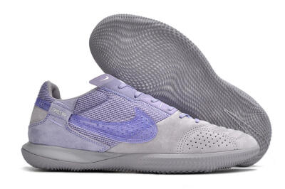 Men's Nike Street Gato IC Indoor & Futsal Low-Tops Football Shoes - Purple/Grey