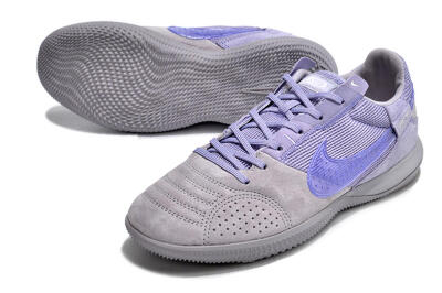 Men's Nike Street Gato IC Indoor & Futsal Low-Tops Football Shoes - Purple/Grey