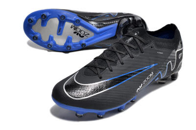 Men's Nike Air Zoom Mercurial Vapor 15 Elite AG Artificial Grass Low-Tops Football Boots - Black/Blue/White
