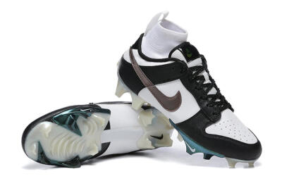Men's Nike Mercurial Vapor Ede Dunk Panda FG Firm Ground High-Tops Football Boots - White/Black/Brown