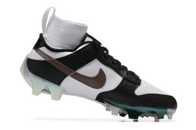 Men's Nike Mercurial Vapor Ede Dunk Panda FG Firm Ground High-Tops Football Boots - White/Black/Brown