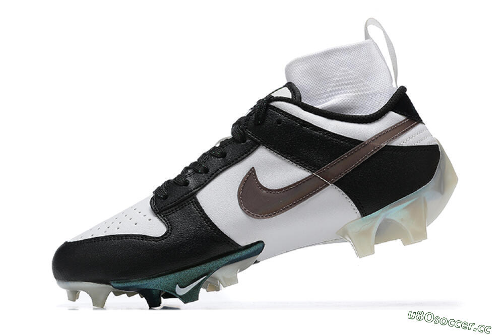 Men's Nike Mercurial Vapor Ede Dunk Panda FG Firm Ground High-Tops Football Boots - White/Black/Brown 7
