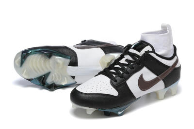 Men's Nike Mercurial Vapor Ede Dunk Panda FG Firm Ground High-Tops Football Boots - White/Black/Brown