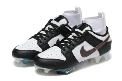 Men's Nike Mercurial Vapor Ede Dunk Panda FG Firm Ground High-Tops Football Boots - White/Black/Brown
