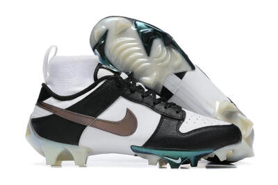 Men's Nike Mercurial Vapor Ede Dunk Panda FG Firm Ground High-Tops Football Boots - White/Black/Brown