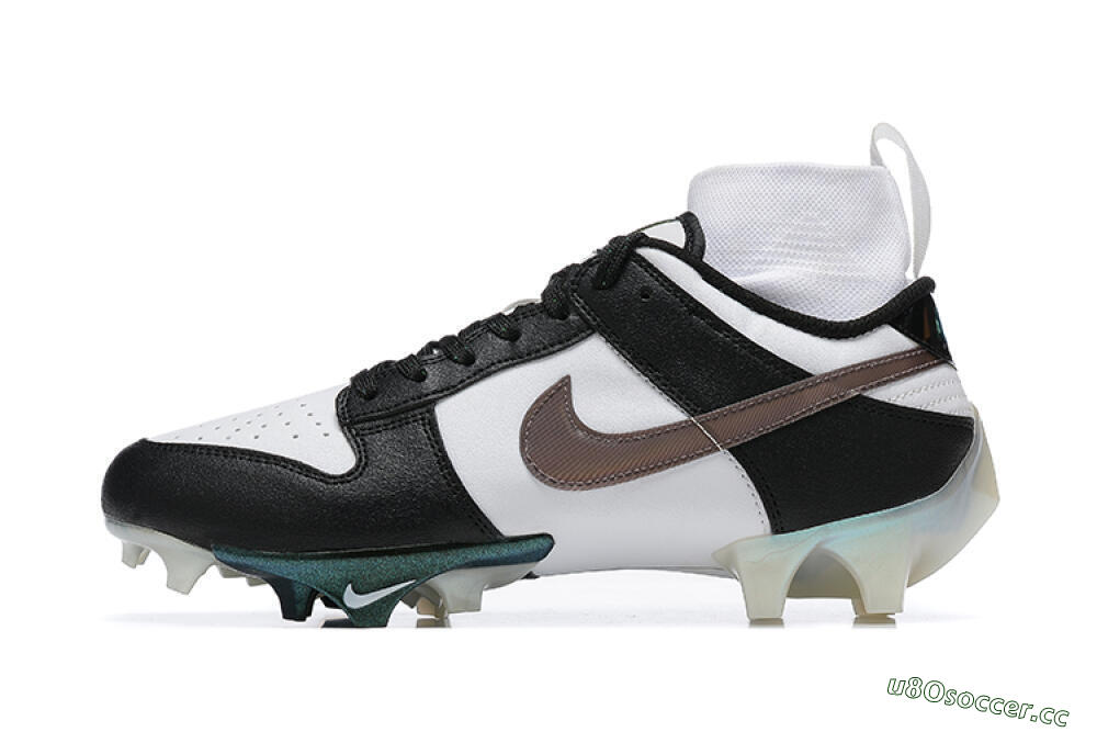 Men's Nike Mercurial Vapor Ede Dunk Panda FG Firm Ground High-Tops Football Boots - White/Black/Brown 0