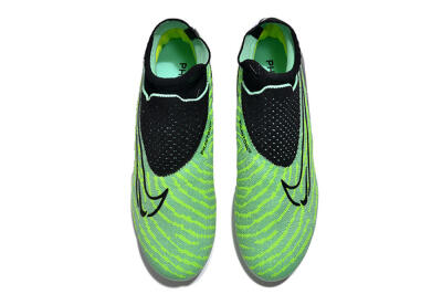 Unisex Nike Phantom GX Elite DF FG Firm Ground High-Tops Football Boots - Green/Black/White