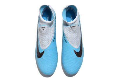 Unisex Nike Phantom GX Elite DF FG Firm Ground High-Tops Football Boots - Blue/White/Black