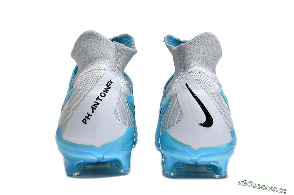 Unisex Nike Phantom GX Elite DF FG Firm Ground High-Tops Football Boots - Blue/White/Black 5