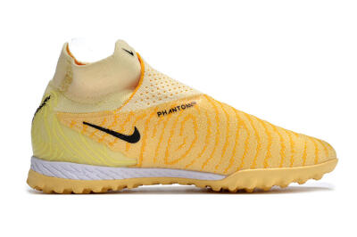 Unisex Nike Phantom GX Elite DF Link TF Artificial Turf High-Tops Football Shoes - Yellow/Black/Brown