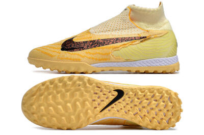 Unisex Nike Phantom GX Elite DF Link TF Artificial Turf High-Tops Football Shoes - Yellow/Black/Brown