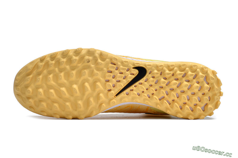 Unisex Nike Phantom GX Elite DF Link TF Artificial Turf High-Tops Football Shoes - Yellow/Black/Brown 7