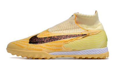 Unisex Nike Phantom GX Elite DF Link TF Artificial Turf High-Tops Football Shoes - Yellow/Black/Brown