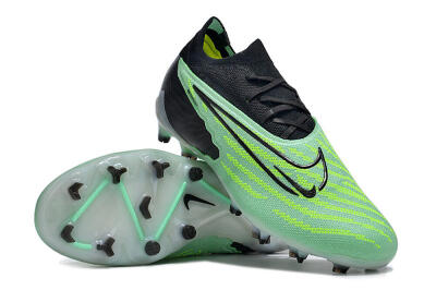 Unisex Nike Phantom GX Elite FG Firm Ground Low-Tops Football Boots - Green/Black