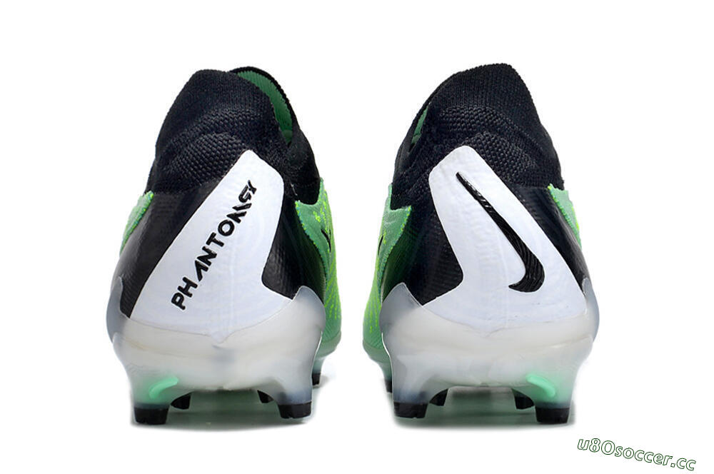 Unisex Nike Phantom GX Elite FG Firm Ground Low-Tops Football Boots - Green/Black 5