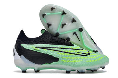 Unisex Nike Phantom GX Elite FG Firm Ground Low-Tops Football Boots - Green/Black