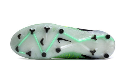 Unisex Nike Phantom GX Elite FG Firm Ground Low-Tops Football Boots - Green/Black