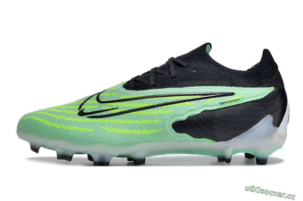 Unisex Nike Phantom GX Elite FG Firm Ground Low-Tops Football Boots - Green/Black 0