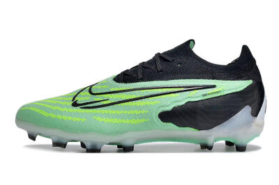 Unisex Nike Phantom GX Elite FG Firm Ground Low-Tops Football Boots - Green/Black