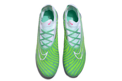 Unisex Nike Phantom GX Elite FG Firm Ground Low-Tops Football Boots - Green/White/Blue