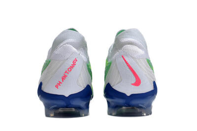 Unisex Nike Phantom GX Elite FG Firm Ground Low-Tops Football Boots - Green/White/Blue