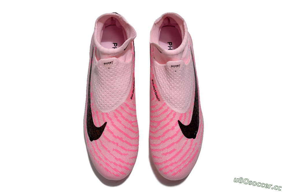 Unisex Nike Phantom GX Elite FG Firm Ground High-Tops Football Boots - Pink/Black/Gold 4
