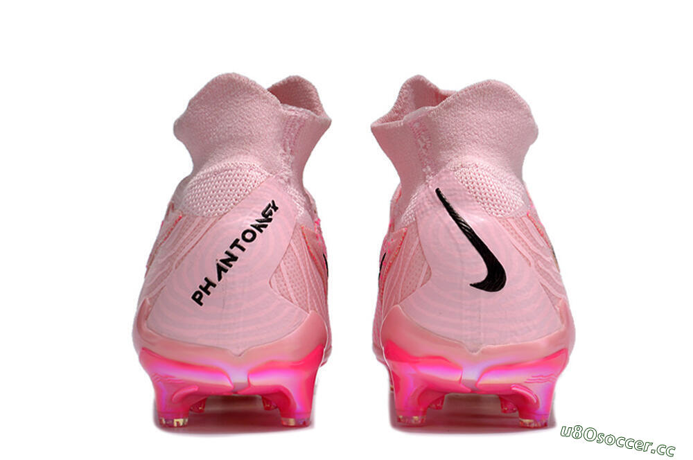 Unisex Nike Phantom GX Elite FG Firm Ground High-Tops Football Boots - Pink/Black/Gold 5