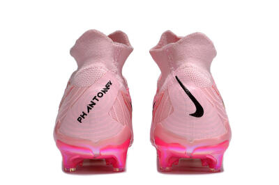 Unisex Nike Phantom GX Elite FG Firm Ground High-Tops Football Boots - Pink/Black/Gold