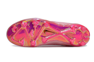 Unisex Nike Phantom GX Elite FG Firm Ground High-Tops Football Boots - Pink/Black/Gold